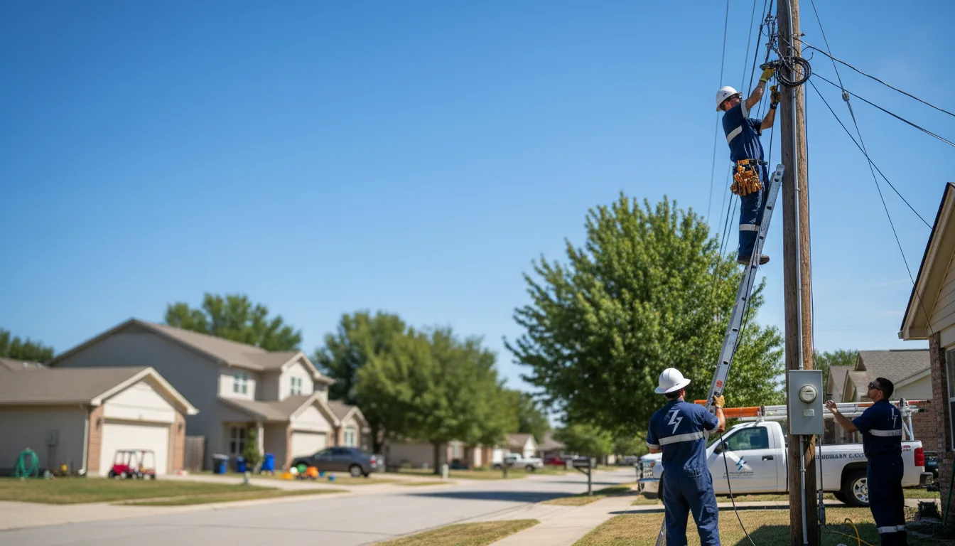Residential electrician providing installation services in Crest Hill, IL
